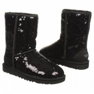 black and silver uggs