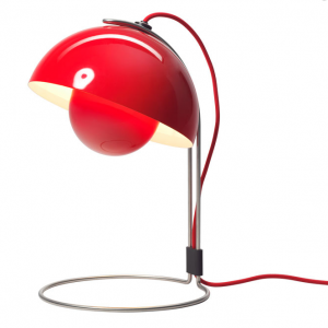 Red table lamp